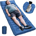 Sleeping Pad 6 Inch Sleeping Mat Camping Self Inflating Sleeping Pad for Camping with Pillow Built-in Foot Pump Ultralight Sleeping Pad Backpacking for Travel Hiking Tent Outdoor Adventure Camp Gear