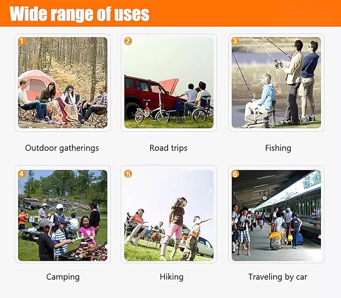 Portable Folding Camping Chair Lightweight Aluminum Frame Oxford Cloth Seat Compact with Carry Bag for Beach Picnic Fishing Hiking Outdoor Travel red
