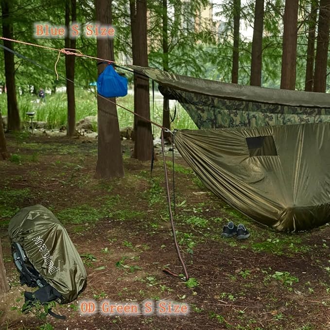 onewind Versatile Hammock Gear Sling or Backpack Rain Cover Ultralight Waterproof Underbelly Gear Storage to Place Backpack Clothes Quilt Food or 90L Packing Cover Hammock Protector