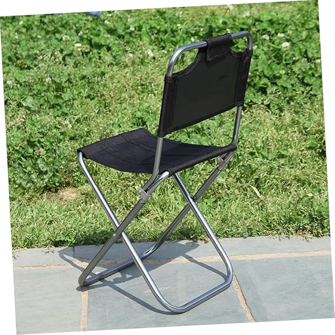 Collapsible Camping Chair Aluminum Folding Stool Padded Beach Seat Lightweight for Travel Rocker Chair