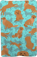 Caroline's Treasures MLM1052TBLT Golden Retriever Soft Travel Blanket with Bag Airplane Blanket Indoor Outdoor Camping Blanket for Traveling Picnics Beach Trips Concerts