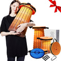 Upgraded 19.7Portable Collapsible Folding Stool with Cushion Retractable Telescoping Foldable Stool for Adults Heavy Duty Camping Sturdy with Max Load Capacity 1000lbs for Outdoor Fishing Hiking BBQ