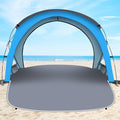 Gorich Beach Tent Sun Shelter with UPF50+ UV Protection for 1-2/3/4-5/6-7 Person Lightweight &amp Portable Beach Shade Canopy with 2 Zippered Doors Easy Setup Family Beach Umbrella
