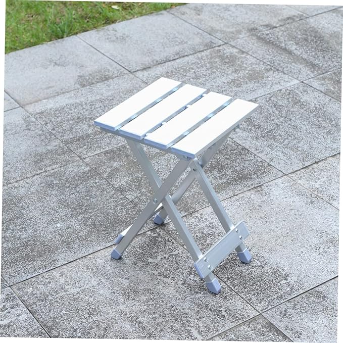 Practical Fishing Folding Chair Aluminum Folding Stool Compact Storage Sturdy for Outdoor Activities