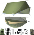 Sunyear Camping Hammock Portable Single &amp Double Hammock with Net 2 Person Hammock Tent with 2 * 10ft Straps Best for Outdoor Hiking Survival Travel