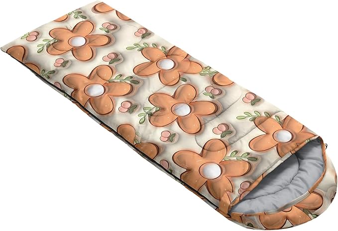 Kids Sleeping Bag for Boys Girls3D Pink Stars Print-Lightweight Warm Portable Outdoor Indoor-Waterproof Cold Weather Resistant Sleeping Bag for Camping Hiking