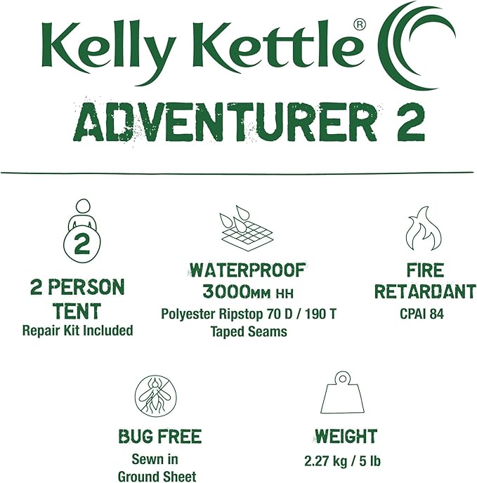 Waterproof Tents for Camping Lightweight for Hiking Backpacking Trekking by Kelly Kettle