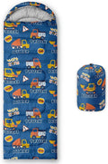 Kids Sleeping Bag for Boys and GirlsMonster Alien Print-Lightweight Warm Portable Outdoor Indoor-Waterproof Cold Weather Resistant Sleeping Bag for Camping Hiking
