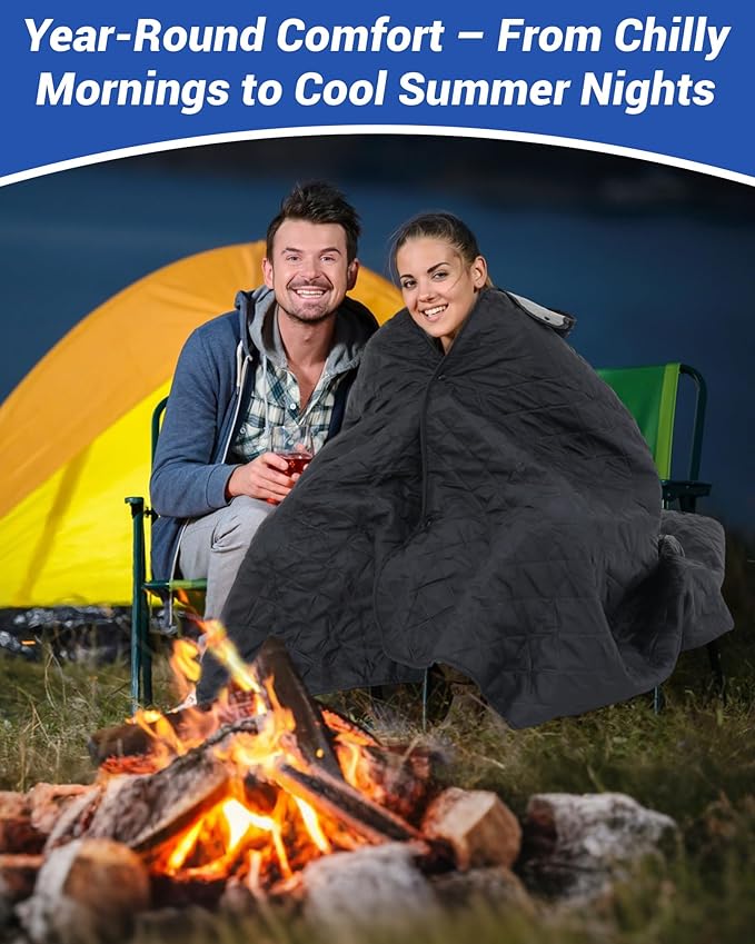 4 Pack Outdoor Camping Blanket Bulk - Fleece Waterproof &amp Foldable Stadium Blanket with Portable Bag for Cold Weather Sports Pet Beach Picnic Stadium Travel Car - 79 * 55inch