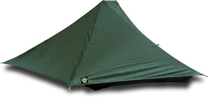 Six Moon Designs Skyscape Trekker Dark Green 1 Person 28 oz. Ultralight Backpacking Tent. Our Longest Shelter. Floor Stretches Over 8 ft Long. 100% Silicone Coated Polyester Construction.