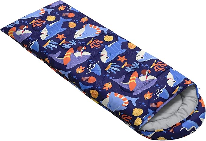 QOOMO Camping Sleeping Bags3 Season Warm &amp Cool WeatherLightweightWaterproof Sleeping Bags for Adults &amp KidsTravelingand OutdoorsCamping Gear Equipment