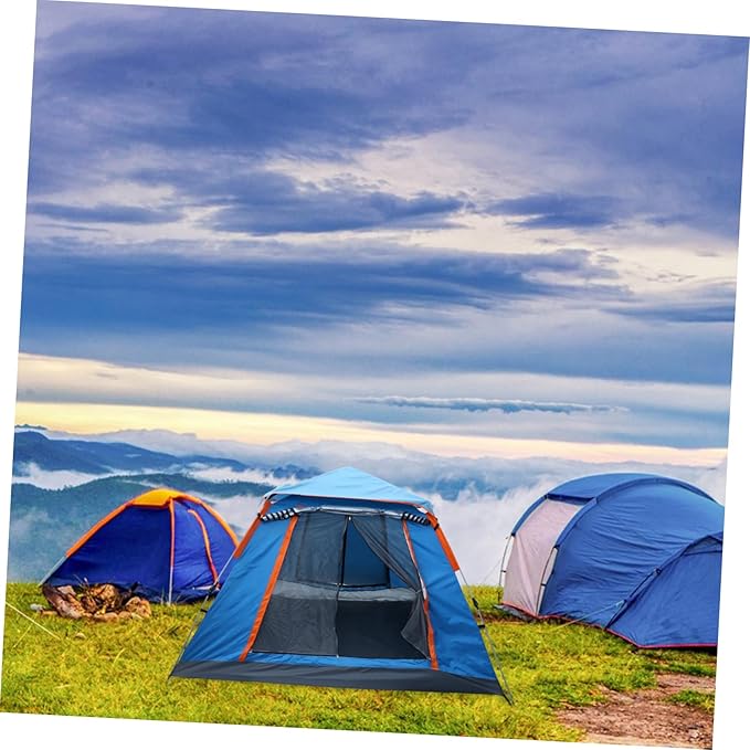 HANABASS Portable Automatic Camping Tent Waterproof Outdoor Foldable Tent Thickened Moisture-Proof Rain Shelter Lightweight 2-Person Setup for Hiking and Beach Camping