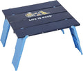 Life is Good Family Portable Outdoor Folding Table with Adjustable Height and Carry Bag for Beach Camping 30lb Weight Capacity 22 x 20 x 16