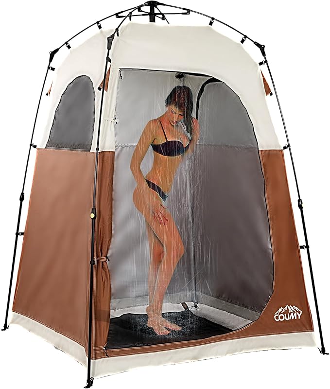 Instant Camping Shower Tent Privacy Shelter Portable Outdoor Sun Shelter for Camping Beach Hiking Fishing 1 Room/2 Rooms
