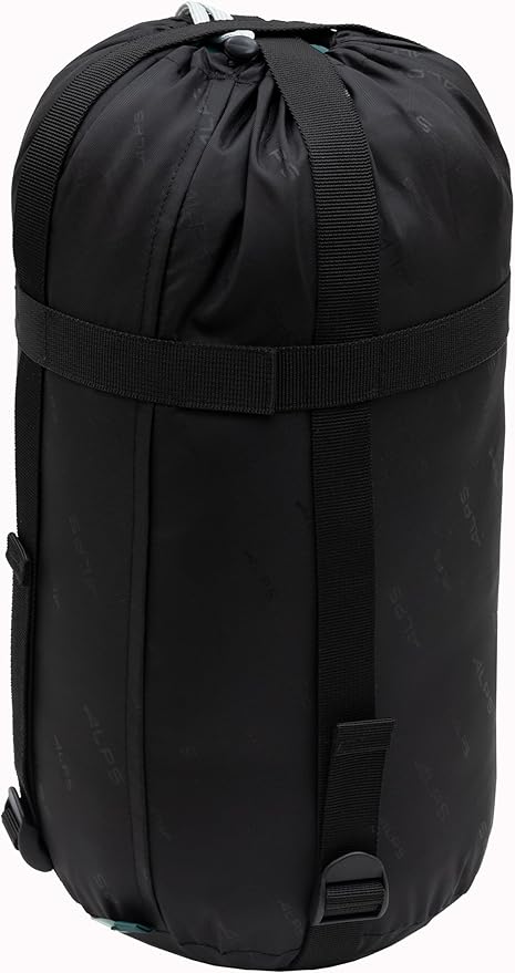 ALPS Mountaineering Vibe +40° Long Sleeping Bag – Lightweight 3-Season Mummy Bag with TechLoft Micro Insulation Ripstop Shell &amp Compression Sack for Camping Hiking &amp Backpacking