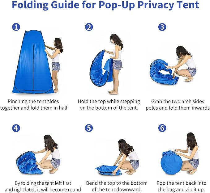 Pop Up Privacy Shower Tent Outdoor Portable Changing Tent Camping for Camping Beach Toilet Shower Bathroom Changing Room Sun Shelter with Window with Carry Bag