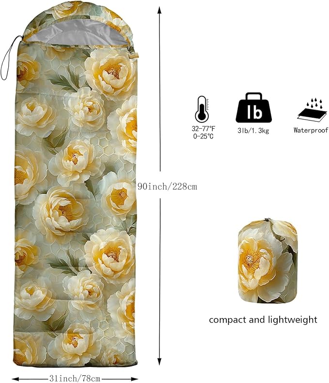 Kids Sleeping Bag for Boys Girls3D Pink Stars Print-Lightweight Warm Portable Outdoor Indoor-Waterproof Cold Weather Resistant Sleeping Bag for Camping Hiking