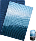 Mini Camping Blanket Puffy Polar Fleece Blanket Lightweight Warm Outdoor Blanket for CampingTraveling Stadium Hiking Picnics