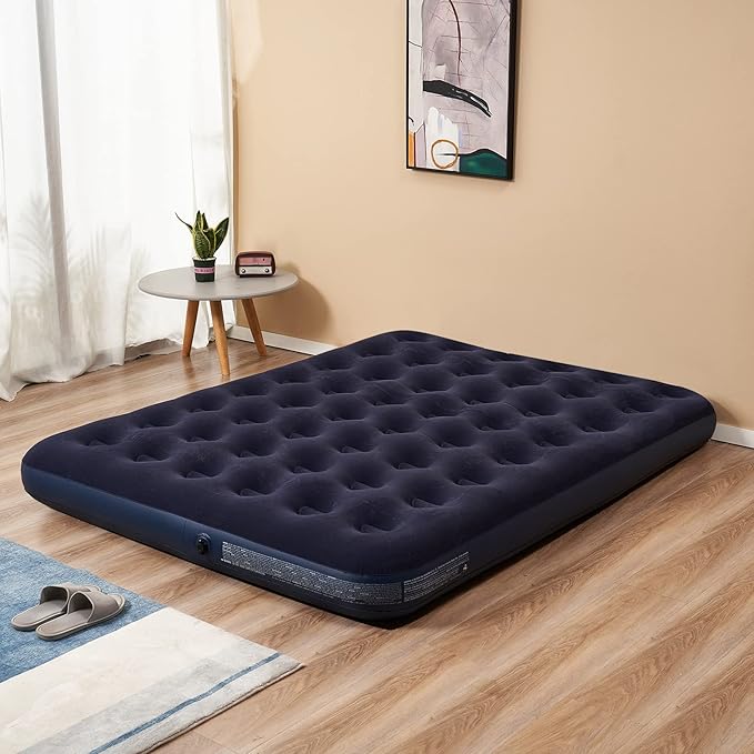 King Size Air Mattress Inflatable Bed Blow Up Mattress Camping Sleeping Pad