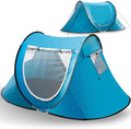 Vaygway Pop-up Tent and Automatic Instant Portable Cabana - Premium Quality 2-4 Person Easy Throw Setup Windproof Waterproof Travel Cabana Beach Tent Shelter- for Hiking Camping &amp Outdoor Activit