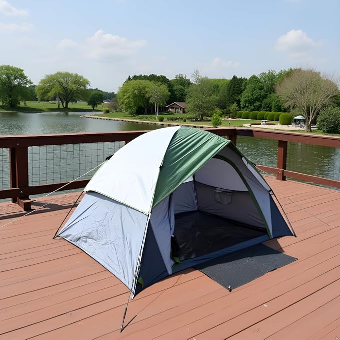 2-4 Person Camping Dome Double Tent Windproof and Rainproof Sturdy and Stable. Suitable for Hiking Trekking picnics and Other Outdoor Activities.