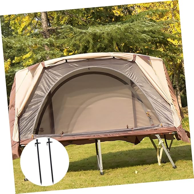 Mipcase 4Pcs Non Steel Tent Stakes Heavy Duty Ground Anchors for Camping Hiking Outdoor Activities Essential Tent Accessories for Family Gazebo Canopy