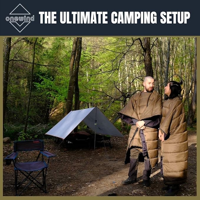 Onewind Hammock Top Quilt with Footbox Lightweight and Portable Sleeping Quilt Camping Sleeping Bag for Backpacking and Hiking