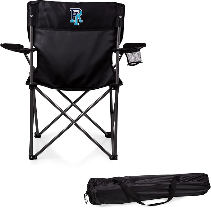 Picnic TIME NCAA PTZ Camp Chair Picnic Chair Beach Chair with Carrying Bag (Black)