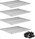 36 x 42 Extra Wire Shelves 4 Pack for Storage Racks NSF Chrome Finish 600 lb Capacity