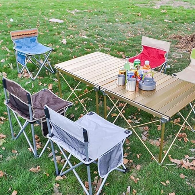 Portable Outdoor Folding Chair for Camping Beach and Fishing with Backrest - Ideal Self-Driving Adventures