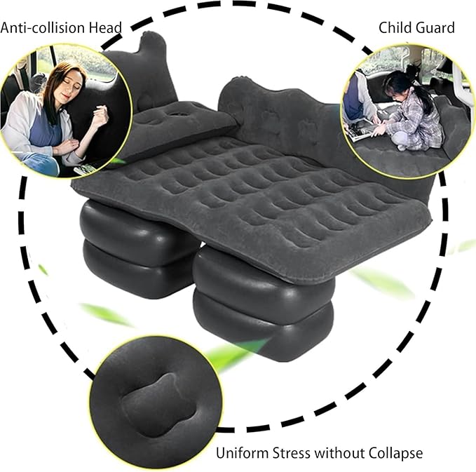 Camping Inflatable Mattress SUV Truck Air Mattress Waterproof PVC Material Outdoor Travel Sleeping Mat Car Camping Equipment