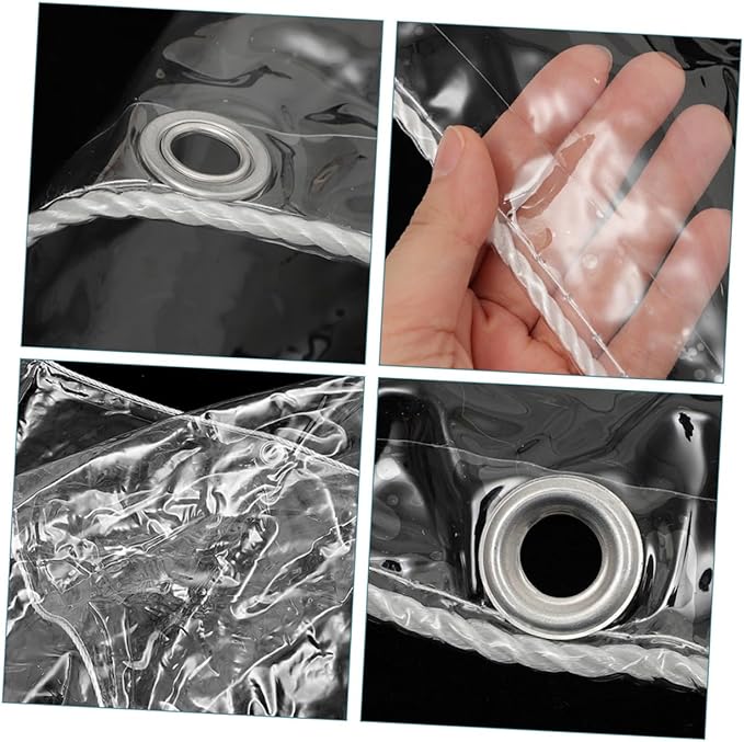 BESPORTBLE Outdoor Tent – Portable Folding Canopy Random Edges Waterproof PVC Tarp for Camping Sun Shelter Garden Use and Outdoor Events