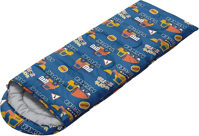 Kids Sleeping Bag for Boys and GirlsMonster Alien Print-Lightweight Warm Portable Outdoor Indoor-Waterproof Cold Weather Resistant Sleeping Bag for Camping Hiking