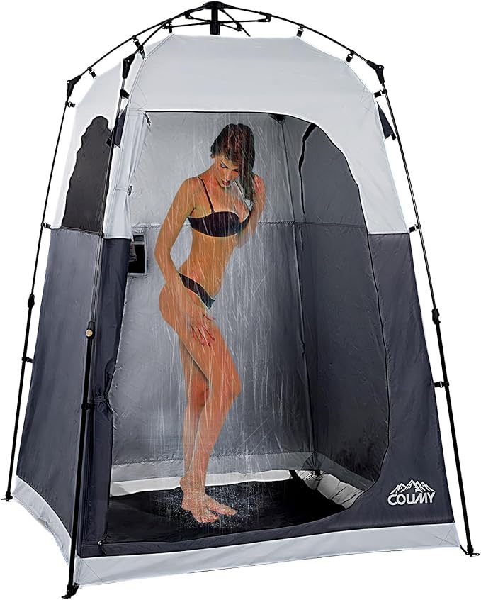 Instant Camping Shower Tent Privacy Shelter Portable Outdoor Sun Shelter for Camping Beach Hiking Fishing 1 Room/2 Rooms