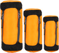 3Pcs Compression Sack Wateproof &amp Adjustable Nylon Sleeping Bag Compression Sack with Drawstring Lightweight for Traveling Camping Hiking Backpacking | Bags for Travel