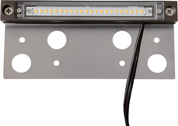 20-Pack GKOLED Hardscape Light Paver Wall Light 6.8 Inches Long Integrated 4W 2700K LED Light Source LED Step Light Solid Powder Coated Die-cast Aluminum Housing Low Voltage 12V AC/DC UL Listed
