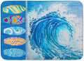 Surf Boards and Wave Machine Washable Memory Foam Mat