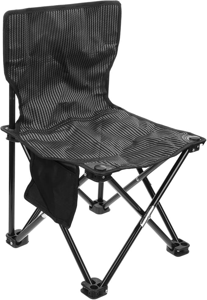 Collapsible Stool Oxford Fabric Portable Easy to Set up Perfect for Hiking BBQ Fishing