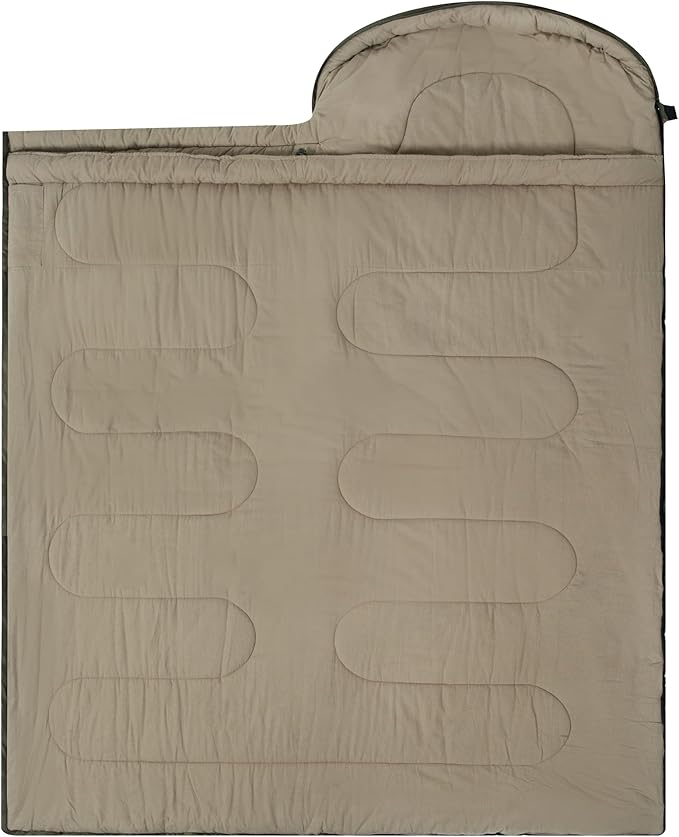 Cold Weather Sleeping Bag 100% Cotton Flannel XXL for Adults Big and TallFree Compression Sack