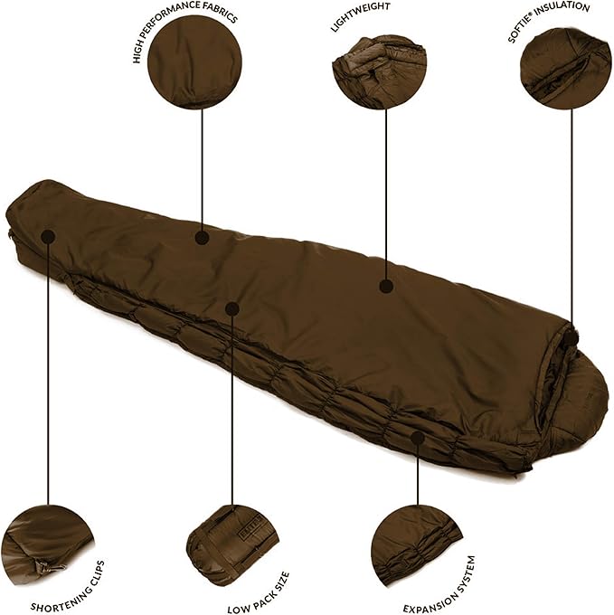 Snugpak Softie Elite 3 Sleeping Bag 23 Degree Expanda Panel System for Extra Space