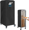 COSHNIBI Pan Bun Rack Cover420D Waterproof and Dust Resistant Bun Rack Cover with Zipper Suitable for Commercial Bread Racks23 L x 28 W x 64 H-Black