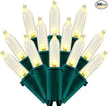 200 Count Warm White LED Christmas Lights 66 ft Green Wire UL Certified Commercial Grade Holiday String Light Set (Warm White)