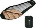 Winter Cold Weather Sleeping Bag for Adults 0 DegreeCotton Canvas with YKK Zipper Compact Backpacking Mummy Camping Sleeping Bag