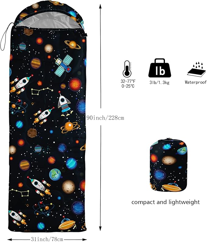 BailiPromise Camping Sleeping Bags3 Season Warm &amp Cool WeatherLightweightWaterproof Sleeping Bags for Adults &amp KidsTravelingand OutdoorsCamping Gear Equipment
