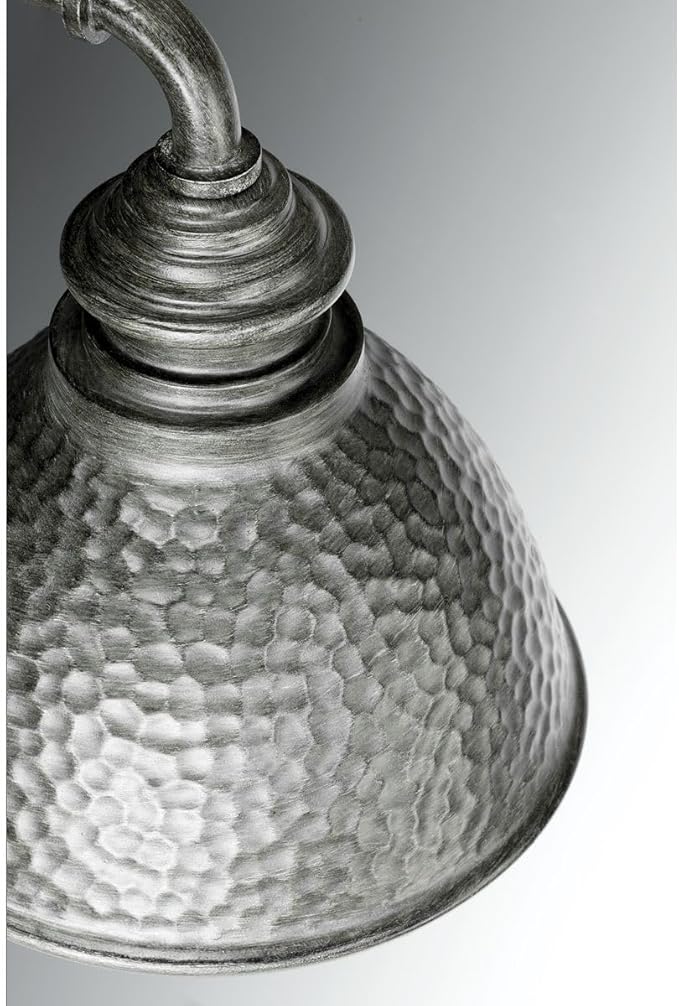 Progress Lighting Englewood Collection 1-Light Farmhouse Outdoor Small Wall Lantern Light Antique Pewter