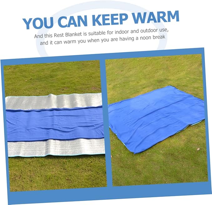 Double-Sided Fleece Sleeping Bag Ultra-Lightweight Outdoor Camping Blanket for Adults Washable Travel Mat for Picnics and Naptime