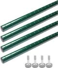 TrueCraftware- 8” Green Epoxy Wire Shelving Posts with Leveling Foot Set of 4- Commercial Shelves Wall Mounted Metal Shelving for Restaurant Bar Utility Room Kitchen and Garage