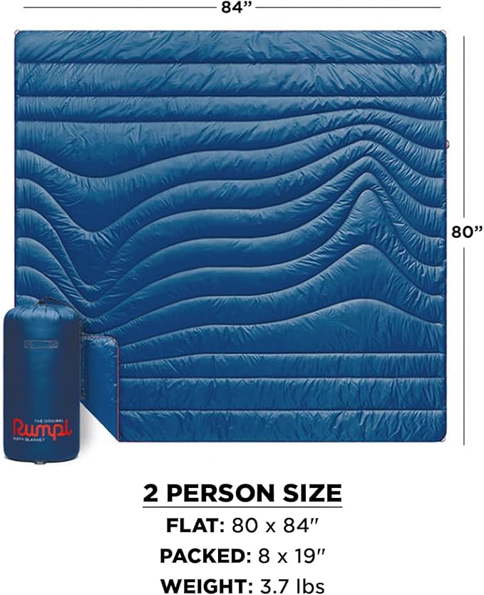 Rumpl Original Puffy 2-Person Blanket for Camping and Outdoors Pyro Fade (v1)