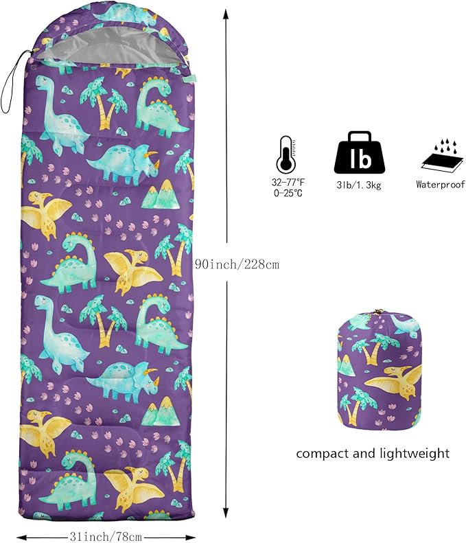 BailiPromise Camping Sleeping Bags3 Season Warm &amp Cool WeatherLightweightWaterproof Sleeping Bags for Adults &amp KidsTravelingand OutdoorsCamping Gear Equipment