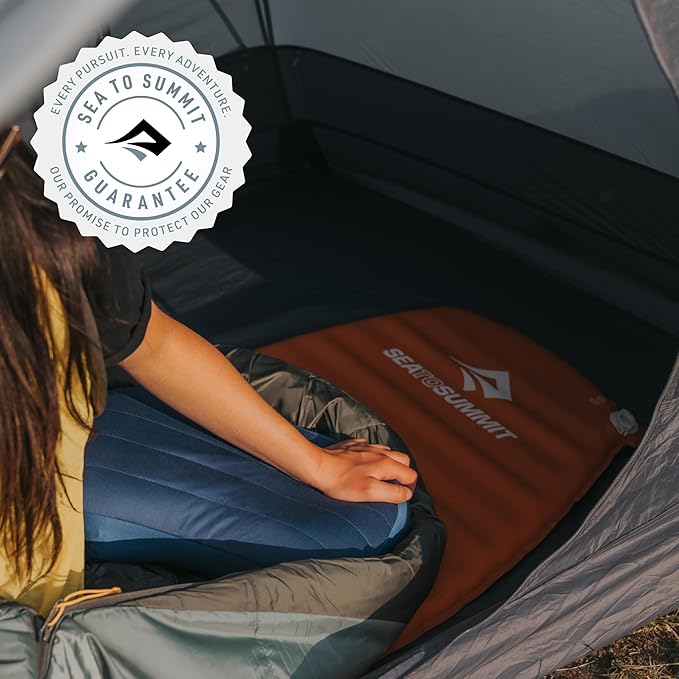 Sea to Summit Pursuit Self-Inflating Sleeping Mat for Camping and Backpacking Tapered - Regular (72 x 22 x 2 inches)